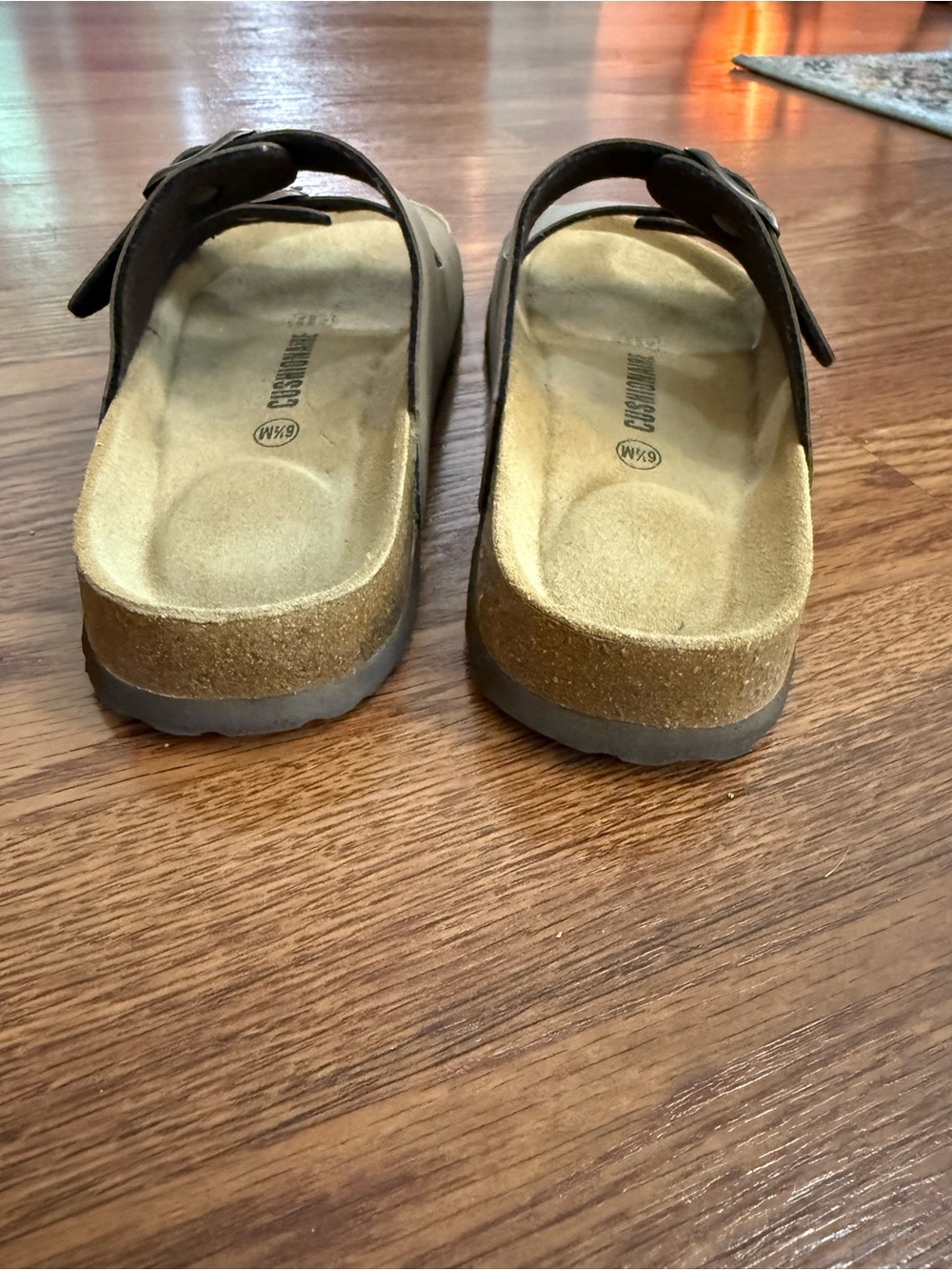 Tan Cushionaire Birkenstock Style Sandals - Picture 5 of 5